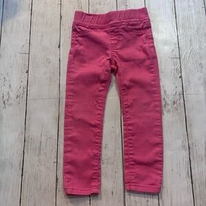 DKNY Girls Pink Skinny Pants 2T Stretch Pull On Jeggings